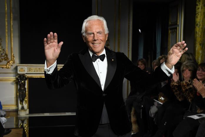 Giorgio Armani Giorgio Armani in primo piano