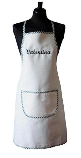 Grembiule per cucina con nome o scritta personalizzata.