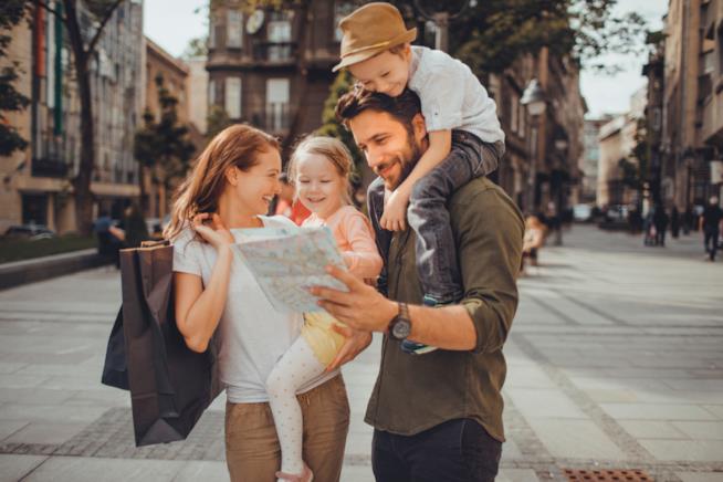 Famiglia in vacanza Vacanza con tutta la famiglia