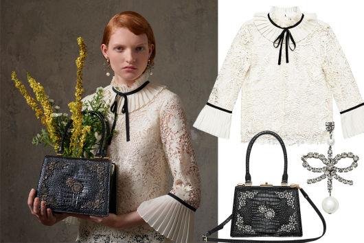 Uno scatto della collezione Erdem x H&M
