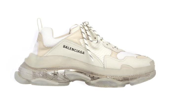 Triple S bianche 544351W09E19000 Laterale Triple S bianche 544351W09E19000