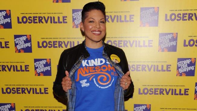 Sara Ramirez, alias Callie Torres in Grey's Anatomy, si è dichiarata bisessuale Sara Ramirez a un evento contro il bullismo organizzato da Stomp Out Bullying