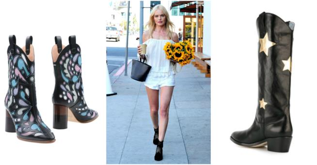 I camperos di Kate Bosworth di tendenza per la primavera 2018 Gli stivali texani tornano di moda per la Primavera Estate 2018