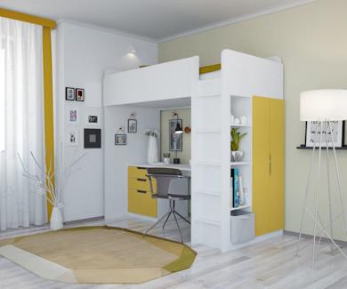 Letto a castello combinazione 5 in 1