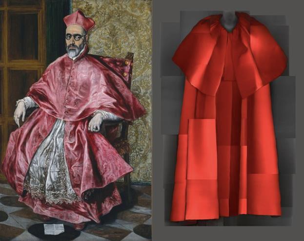 Immagine papale e Cristóbal Balenciaga Evening Coat, Cristóbal Balenciaga for Balenciaga