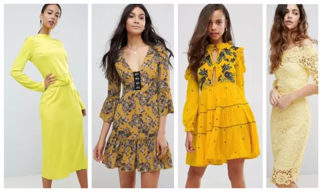 Vestiti mini e midi gialli per l'autunno 2018 Giallo, il colore must have per l'estate e autunno 2018