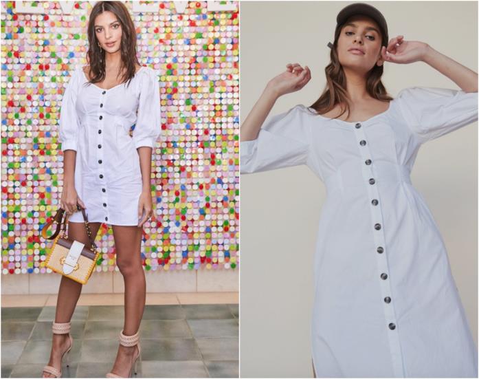 Chemisier di Emily Ratajkowski Abito camicia di Emily Ratajkowski al Coachella
