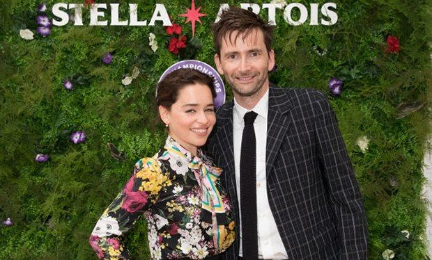 Emilia Clarke e David Tennant Emilia Clarke e David Tennant fotografati insieme