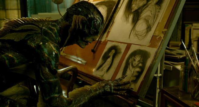 L'Uomo Anfibio ne La forma dell'acqua Doug Jones in La forma dell'acqua