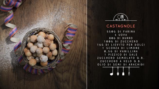 Castagnole fritte con scorza di limone Castagnole