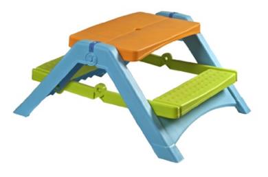 Tavolino Pieghevole in Plastica, Butterfly
