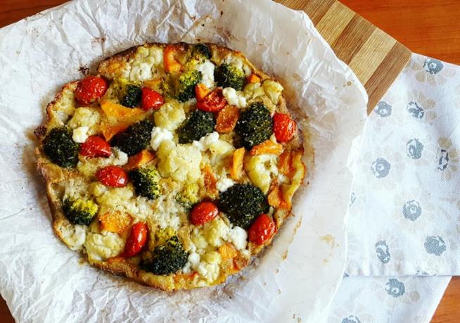 Torta salata Simil pizza con verdure