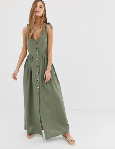 Maxi dress con i bottoni