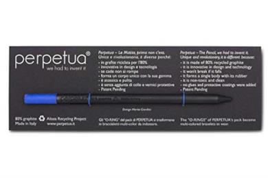 Perpetua la matita, top blu