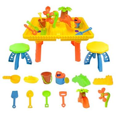 Tavolo da Gioco per Sabbia e Acqua con 12 Accessori