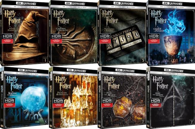 i film di Harry Potter in 4k Ultra HD Tutti i cofanetti dei film di Harry Potter in 4k Ultra HD
