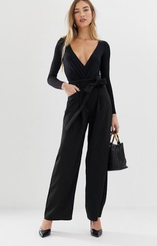 Pantaloni con fondo ampio neri