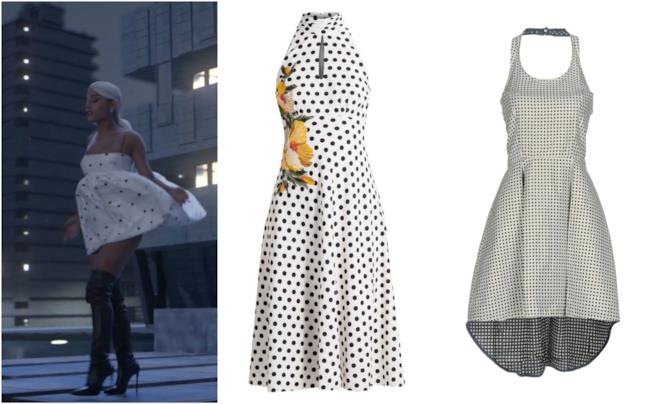 Mini abiti a pois come Ariana Grande moda estate 2018 Ariana Grande e i vestiti corti per l'estate 2018