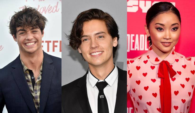 Noah Centineo, Cole Sprouse e Lana Condor gli attori Noah Centineo, Cole Sprouse e Lana Condor