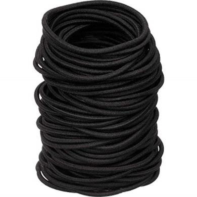 Elastici Capelli, Nero, 100 Pezzi