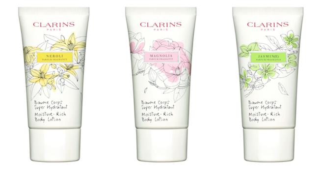 Clarins presenta le sue ultime novità skincare e make-up Baume Corps Clarins, le limited edition