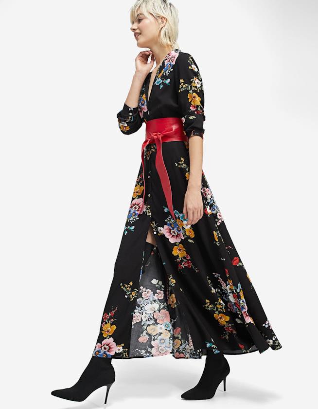 Abito Stradivarius fiori Camicione Stradivarius fiori