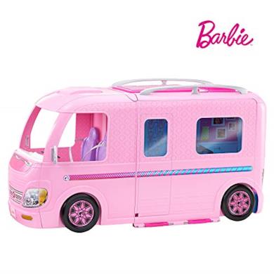 Barbie Camper dei Sogni con Piscina, Bagno, Cucina e Tanti Accessori, FBR34