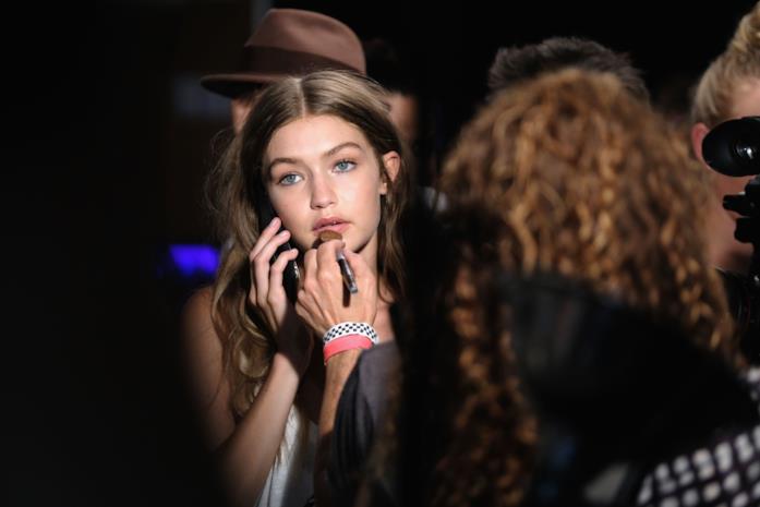 Gigi Hadid Gigi Hadid prima della sfilata Tommy Hilfiger