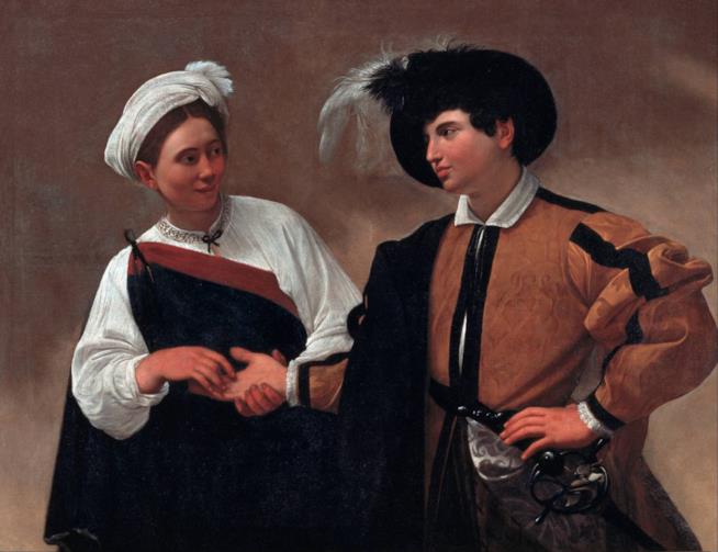 Inaugurata la mostra Dentro Caravaggio Il quadro di Caravaggio La buona ventura
