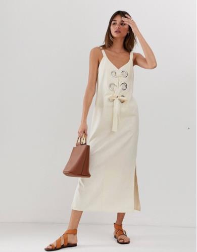Maxi dress in lino