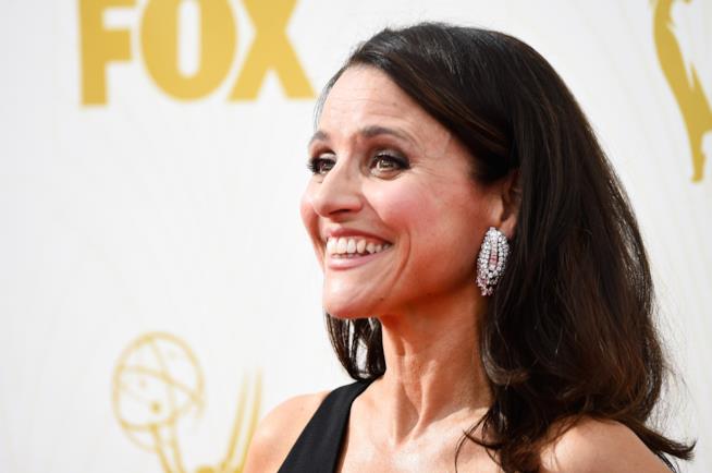 Julia Louis-Dreyfus ha un tumore al seno Julia Louis-Dreyfus in primo piano