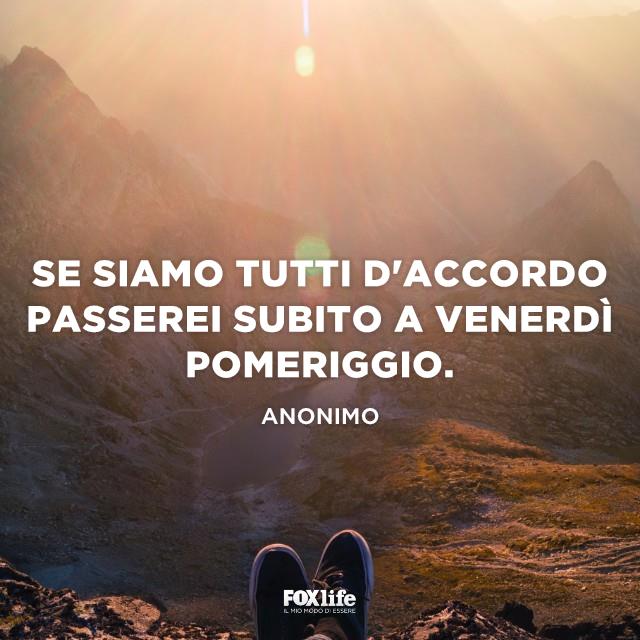 Passiamo subito a venerdì pomeriggio Paesaggio di montagna