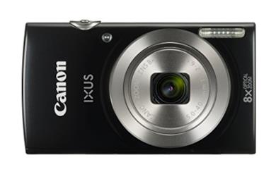 Canon IXUS 185 Fotocamera Digitale Compatta, 20 MP, 1/2.3", CCD, 5152 x 3864 Pixel, Nero