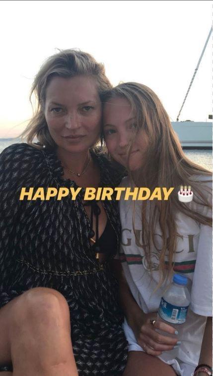 Kate Moss festeggia il 16esimo compleanno della figlia Lila Kate Moss con la figlia Lila Moss