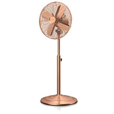 Ventilatore a piantana design in rame