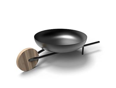 Braciere/Carriola con funzione barbecue