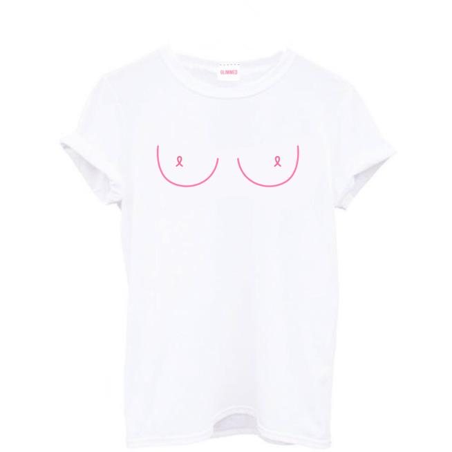 Pink Boobs T-Shirt, la maglietta per la prevenzione al seno La t-shirt con la stampa di tendenza per l'estate 2018
