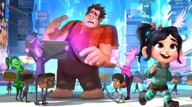 Una scena di Ralph spacca l'internet Ralph e Vanellope