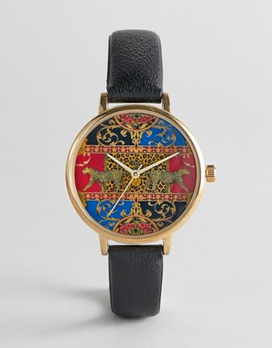 Orologio con stampa in stile vintage
