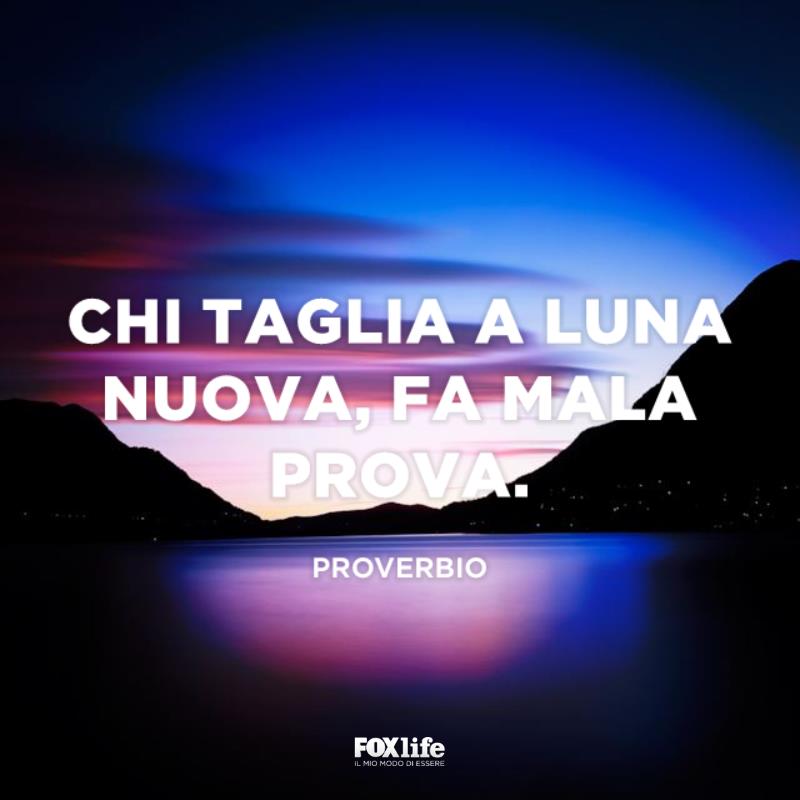 Proverbio Mala prova Lago al tramonto