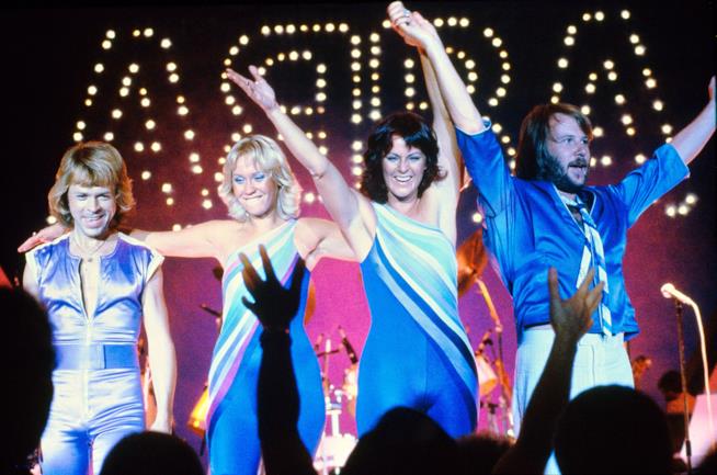 La band svedese ABBA Gli ABBA negli anni '70