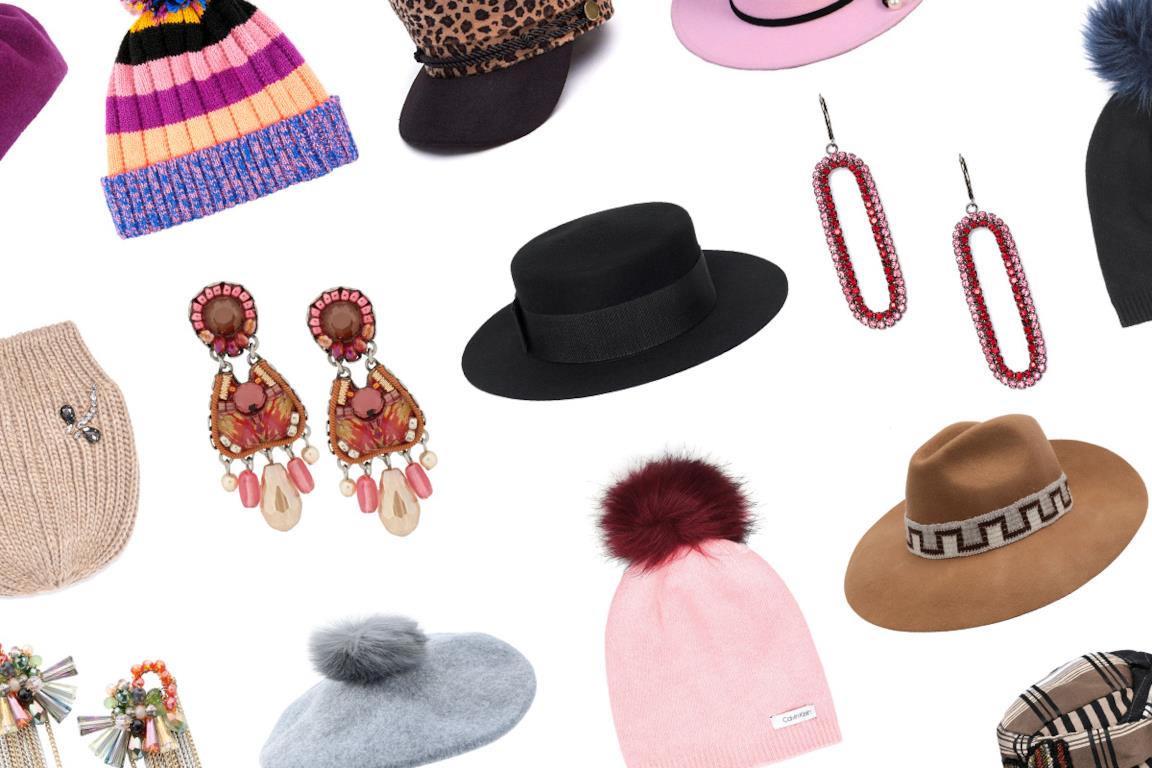 Cappelli e orecchini di tendenza per l'inverno 2019