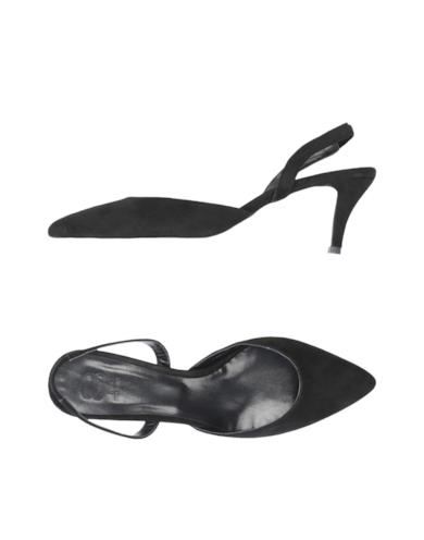 Slingback scamosciata nera