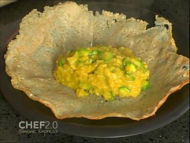 Risotto Milanese in cialda