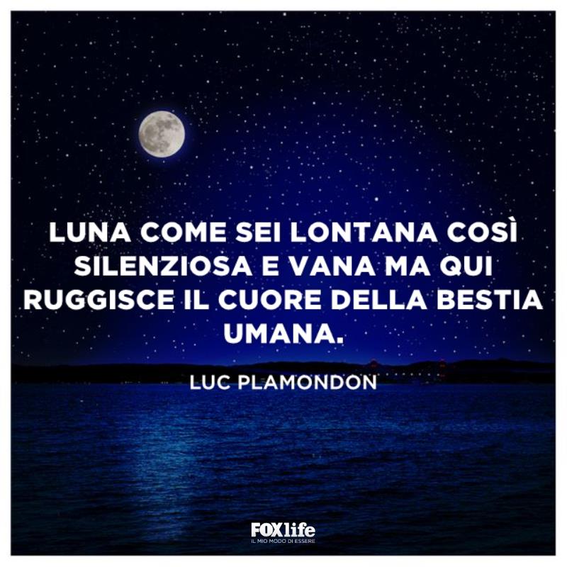 Frase Luc Luna sul mare calmo