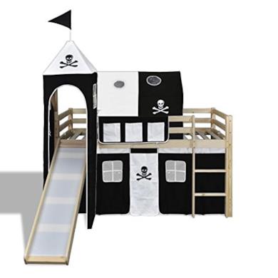 Letto a Castello per Bambini con Scivolo