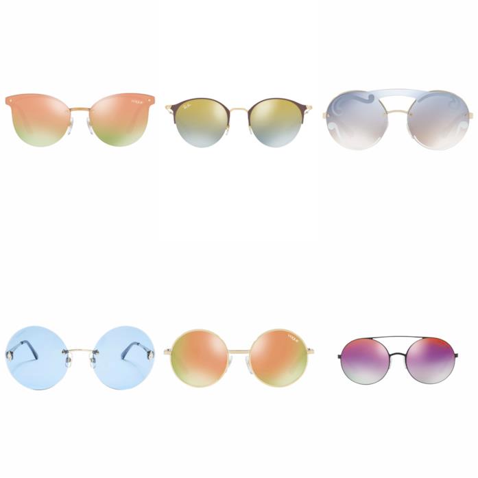 Occhiali da sole stile arcobaleno moda estate 2018 Lenti arcobaleno per gli occhiali da sole P/E 2018