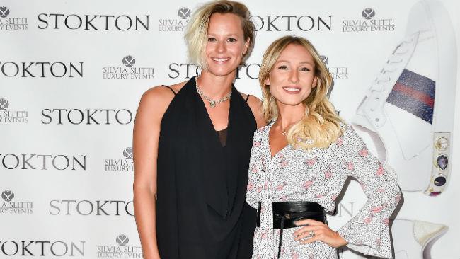 Federica Pellegrini con Silvia Slitti Federica Pellegrini con Silvia Slitti all'evento Stockton