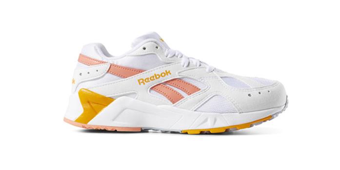 Le leggendarie sneakers Reebok degli anni Novanta Sneakers Reebok Aztrek colorazione arancio