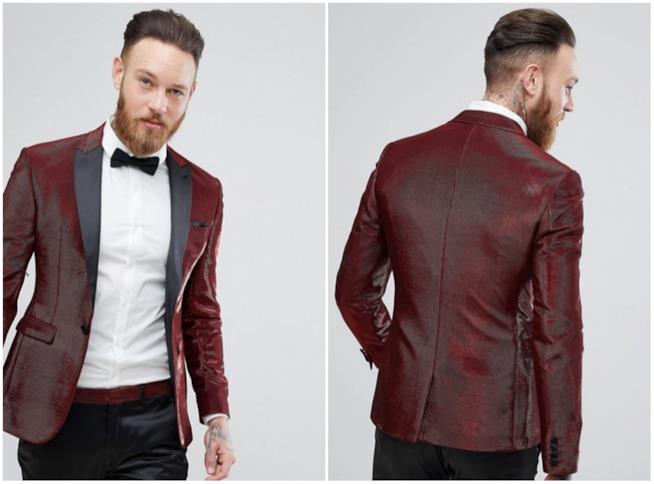 Giacca uomo brillante Giacca uomo rossa glitter e brillante